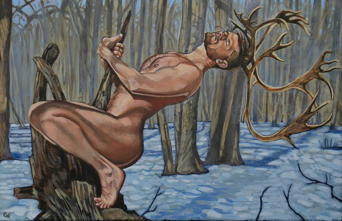 cfurminger's tweet photo. Winter by Christopher Furminger, acrylics on canvas https://t.co/D5SxNgEoRz