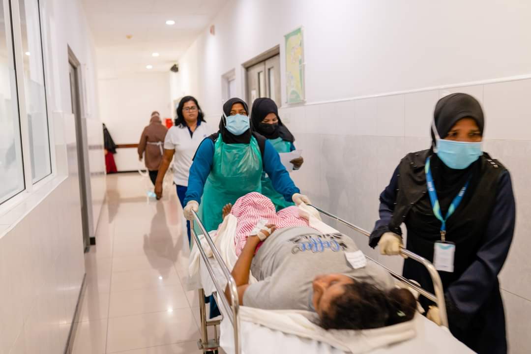 GRH_MV's tweet photo. Health emergency simulation exercise was held at GRH to test our Health Emergency Response Plan. The simulation exercise  was aimed to imrove GRH readiness capacity to an effective joint response to any heath emergency in the region.
@HPA_MV 
@presidencymv
@PoliceMv 
@MoHmv https://t.co/oScA6siPUk