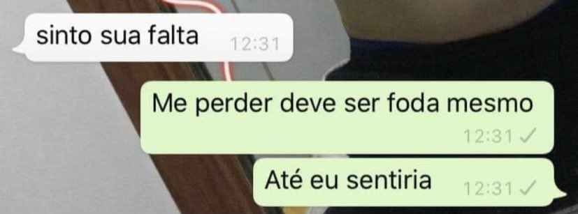 até eu sentiria