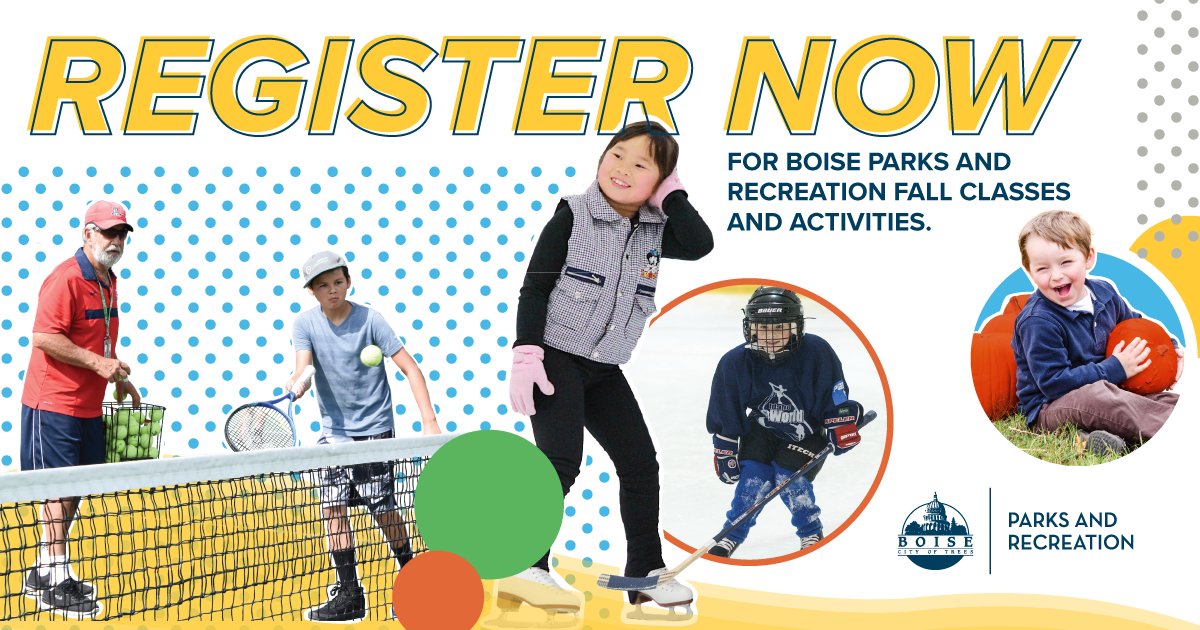 Fall activity registration is now open for Boise residents! The Fall Activity Guide offers a full slate of fun, accessible and affordable programming for the whole family. Browse the guide, and register online, here: bit.ly/3OuQ2F1