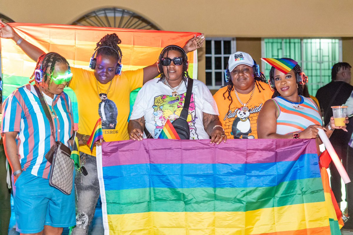 EqualityJa's tweet photo. #PrideJA2023 - Recap - take a look at these scenes from our Pride Closing Event - “Midnight Rave”. This silent party was LOUD! 🤫🔊🌈

#prideja #prideja2023 #equalityja #jflag https://t.co/0T2zXdEApy