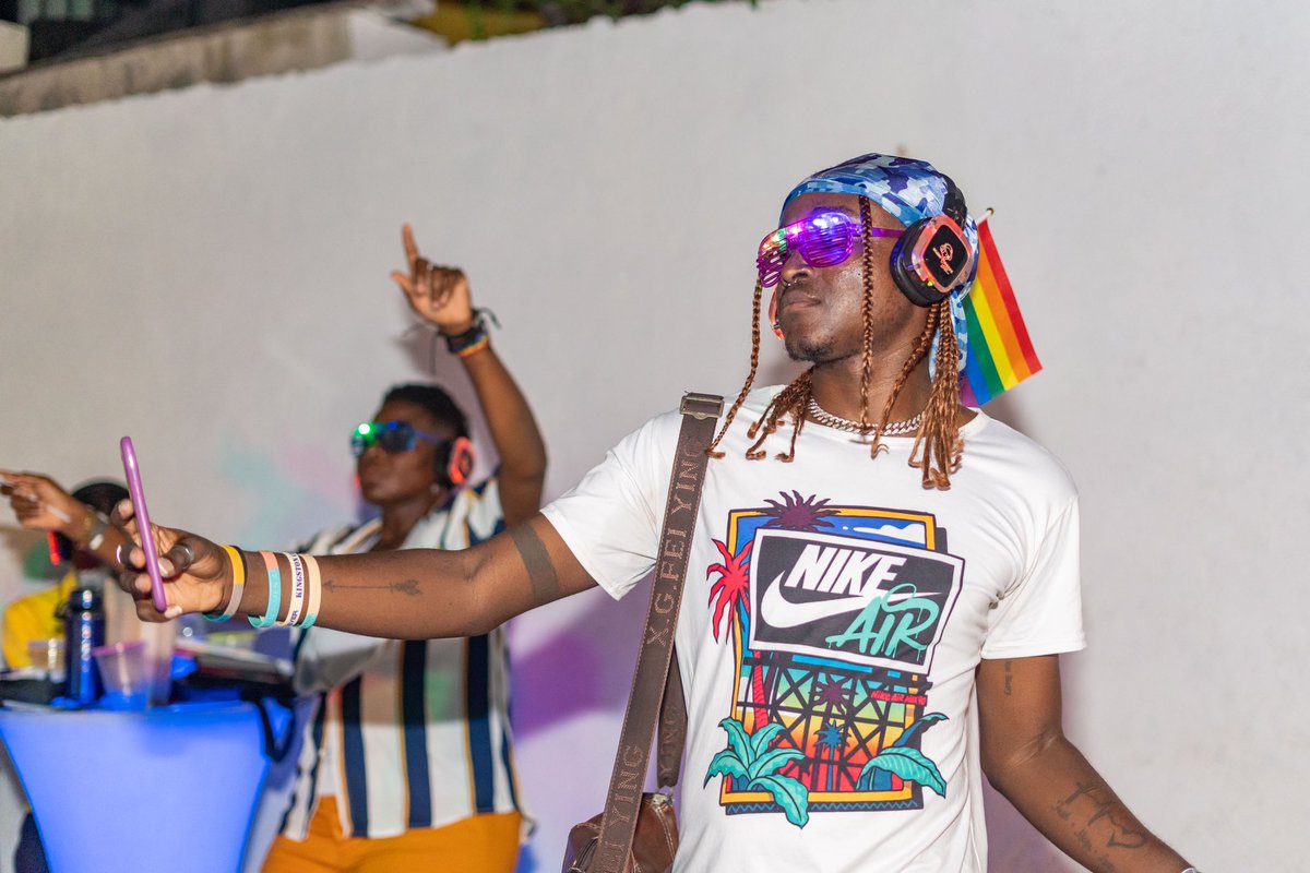 EqualityJa's tweet photo. #PrideJA2023 - Recap - take a look at these scenes from our Pride Closing Event - “Midnight Rave”. This silent party was LOUD! 🤫🔊🌈

#prideja #prideja2023 #equalityja #jflag https://t.co/0T2zXdEApy