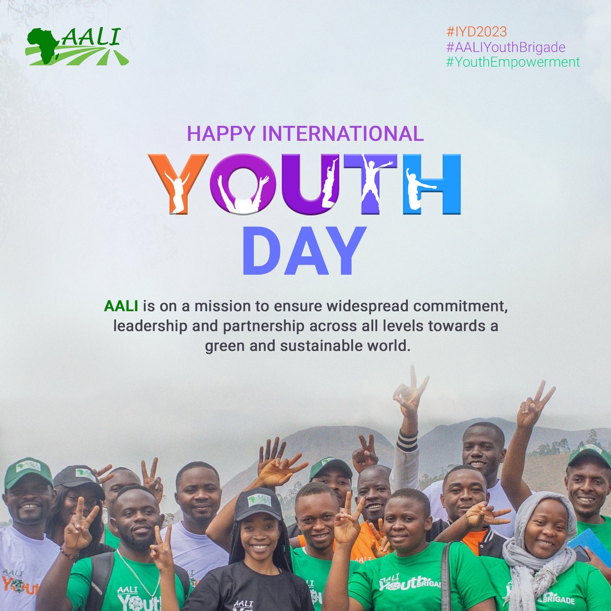 🎉🎊AALI celebrates #IYD2023!! AALI's #youth are strengthened with the required skills to harness #technologies, maintain sustainable use of land, water &amp; other #resources in food #valuechains.
#empowerment #africa