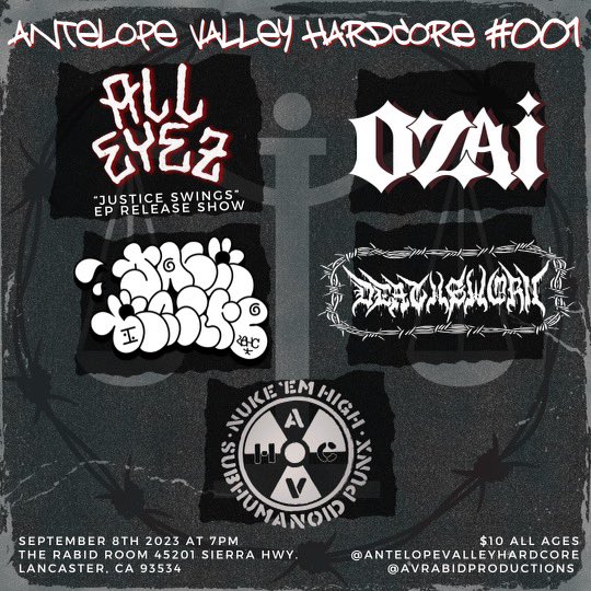EP release show!! Come out and mosh your ass off!