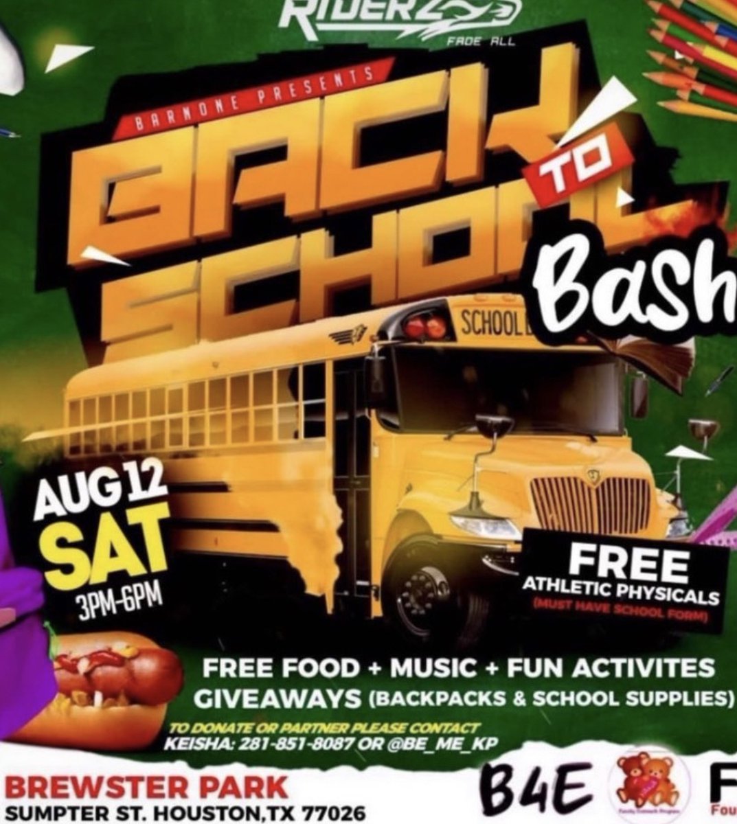 Don't miss out on all the amazing events happening in the 5th Ward! #backtoschool #Food