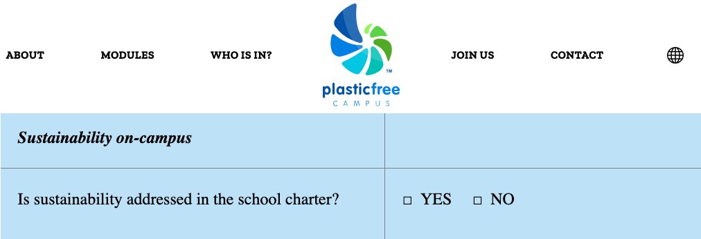 Very first question for #schools and #universities  this #backtoschool.  No matter what the answer is  #plasticfreecampus will guide you!  New school year, new #sustainability goals. #inspiringschools