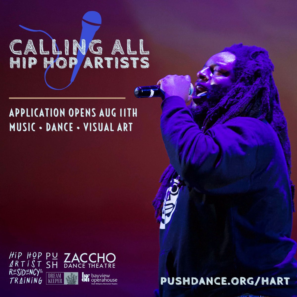 pushdance's tweet photo. Hip Hop Artists Residency &amp; Training
NOW ACCEPTING APPLICATIONS [LINK IN BIO]
Music • Dance • Visual Arts • Residency 

Hip Hop is celebrating its 50th Anniversary Birthday with it's profound and lasting legacy it left on the music, dance and visual arts industries worldwide. https://t.co/sF5QydI2tI