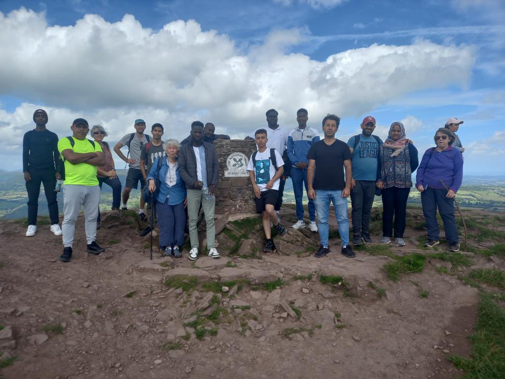 The Gap Wales (@thegapwales) on Twitter photo A wellbeing walk up the Skirrid mountain today for a group from the Gap, joining our friends from <a href="/AbergavennyToS/">Abergavenny Town Of Sanctuary</a> . We also stopped off at Newport Wetlands on the way back to see the sea and the Wales coastal path. Everyone will sleep well tonight 😄 A wellbeing walk up the Skirrid mountain today for a group from the Gap, joining our friends from <a href="/AbergavennyToS/">Abergavenny Town Of Sanctuary</a> . We also stopped off at Newport Wetlands on the way back to see the sea and the Wales coastal path. Everyone will sleep well tonight 😄