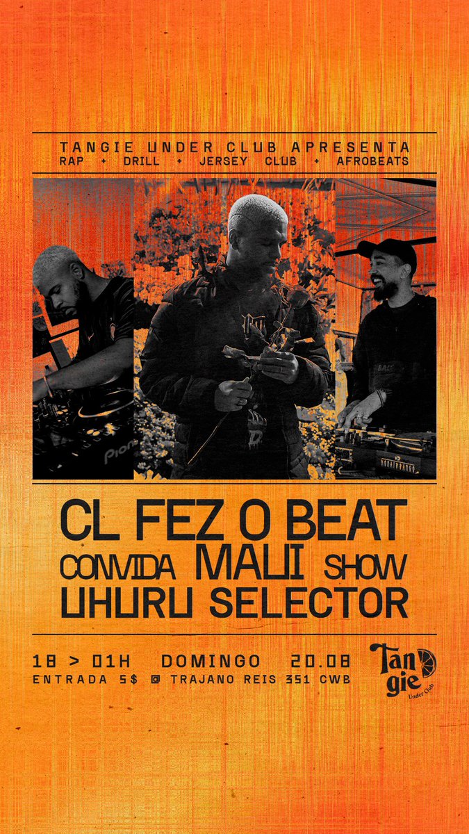 Vamos colocar uma coisinha aqui!

Domingo 20/08 <a href="/clfezobeat/">CL</a> com
<a href="/Mauidefato/">Maui</a> + <a href="/caetraven/">Caê T®aven</a> 

😮‍💨✨🍊