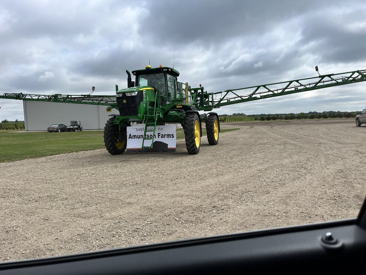 AdamSpelhaug's tweet photo. A day late at @ndrockfarmer farm. Good visit. #thisguyiscrazy https://t.co/DuHjwyx29x