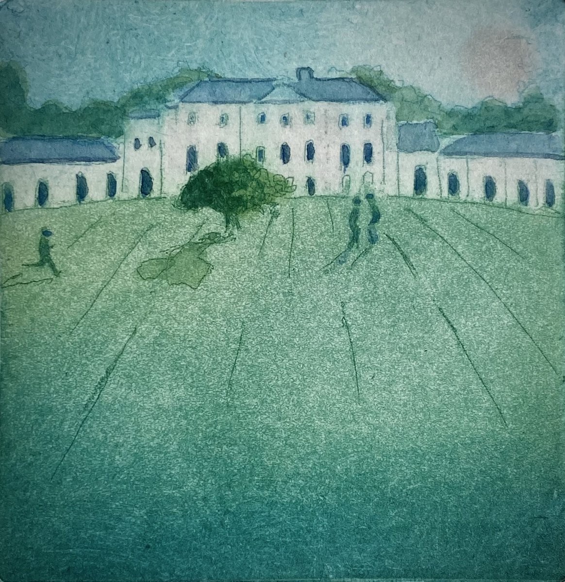 RebdentonArt's tweet photo. Mini colour etchings of Kenwood and the Shard from Parliament Hill to add to my Hampstead vignettes @EHKenwood @CityCorpHeath @hampsteadtweets #art #printmaking #hampsteadheath #nw3 https://t.co/wTVAD4ePHQ