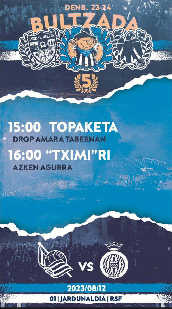 BultzadaTX's tweet photo. Denboraldi berria, berriro elkartzeko gogoak?

16:00etan TXIMISTi azken agurra!

2023/2024 denboraldia bertan da…🔥 https://t.co/72SHyWZErE
