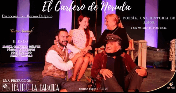 🤩 #CALENDARIO  
 Puesta en escena El Cartero de Neruda 💺 
📍 ¿DONDE? <a href="/teatrosantafe/">Teatro Santafé</a> 
📝NOTA:  zonabogotadc.com/2023/08/obra-e… 

#teatro #obrasdeteatro #carteleradeteatro #colombia #colombia #planesbogota #planesenbogota #planescolombia #planes
