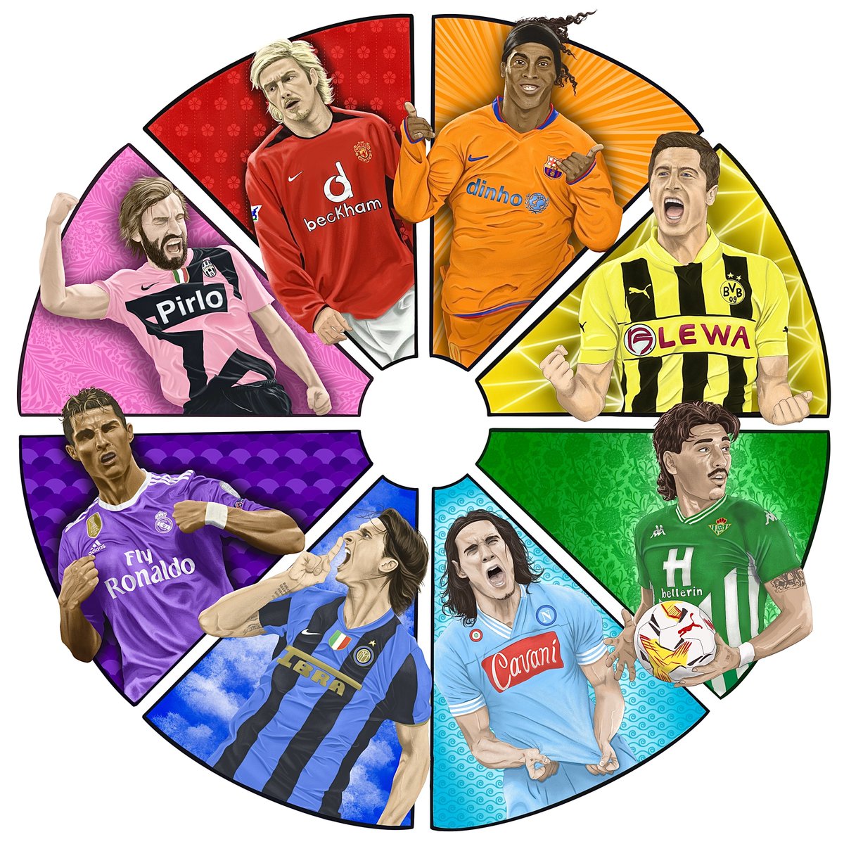 dapchakka's tweet photo. The complete wheel.
Hues, tones and shades were the biggest lesson. 
Motivated by all the great artists who did this, especially @danleydon. Who I also borrowed the idea of names as the sponsors, might be my favorite part 😅 https://t.co/Xwd7yuQRph