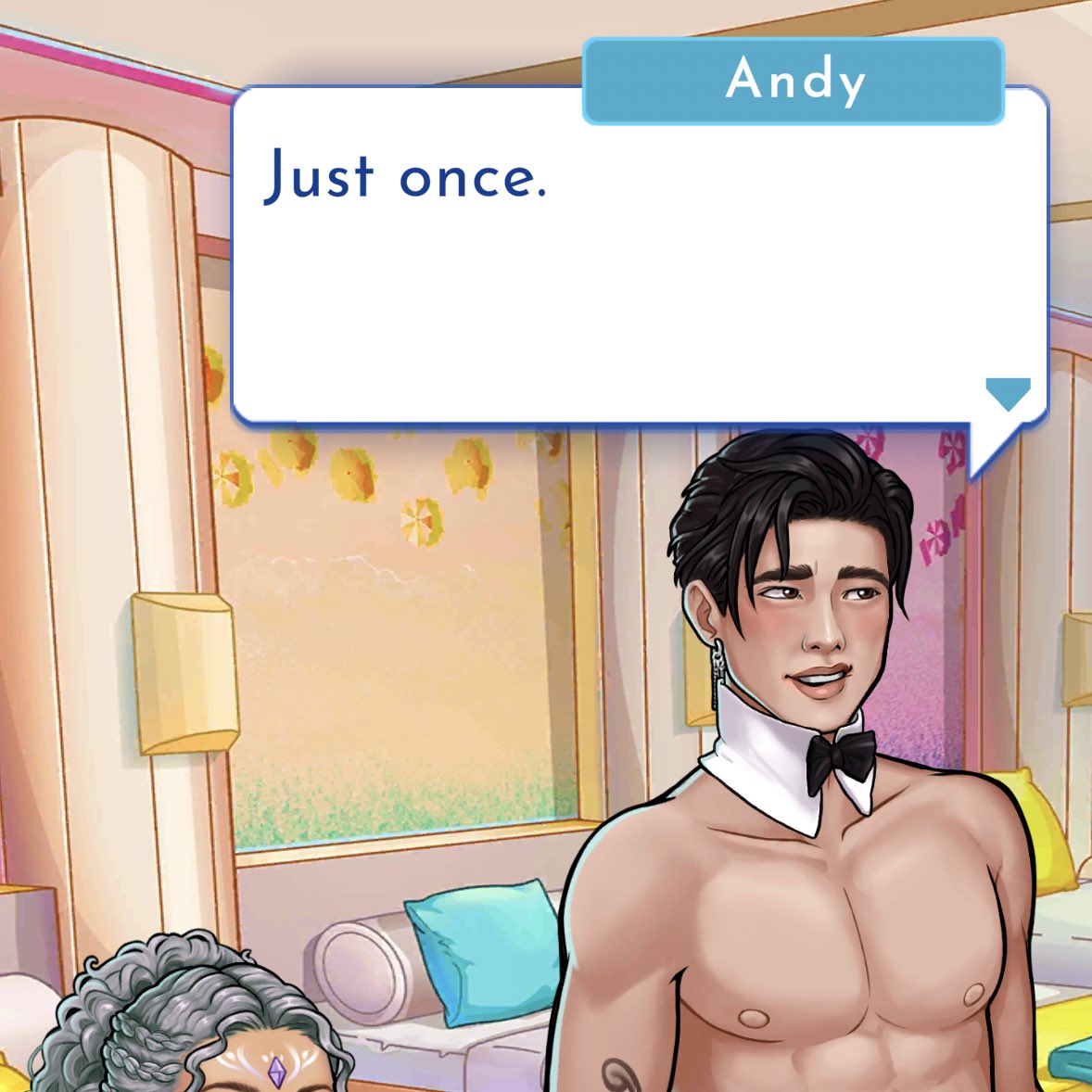 necromancerbb's tweet photo. it’s official yall- andy is a catboy #litg2 #loveislandthegame https://t.co/2bIAIlJFtA