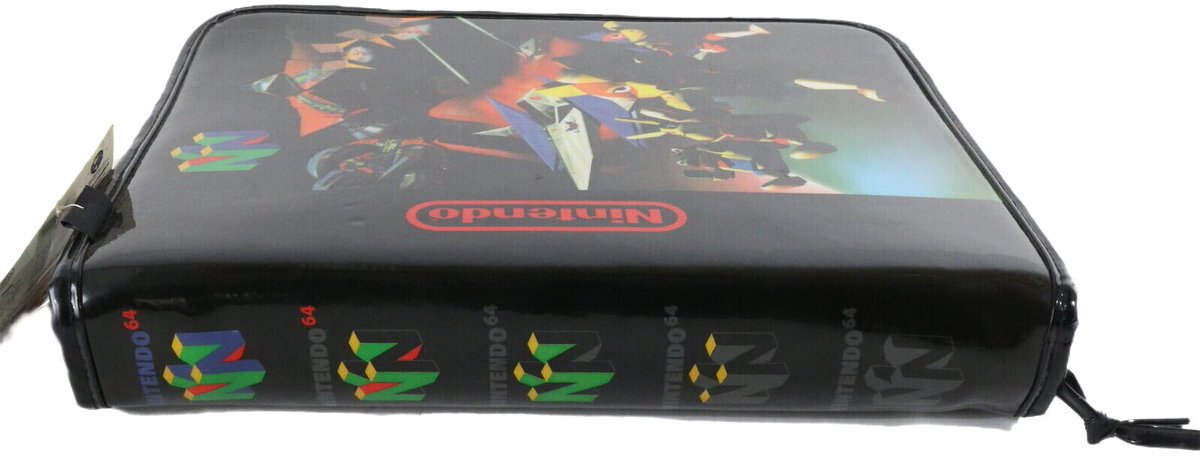 A Star Fox 64 zipper binder with the Star Fox Team, vehicles, &amp; enemies on its cover. The same render is used for the back as well. The N64 logo is located along the spine. #starfox #starfox64 #N64  #NINTENDO64 #Nintendo