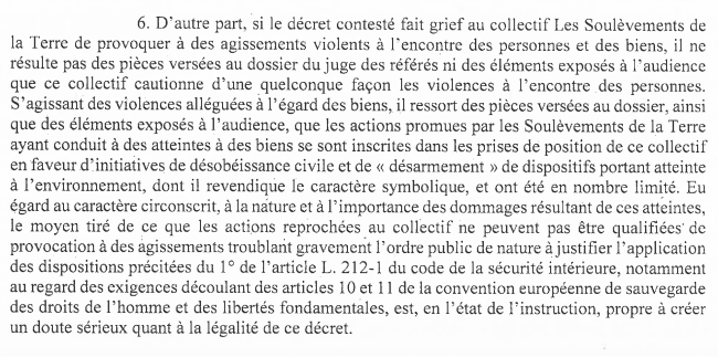 ⭕️ Quelle belle victoire pour les libertés et l'écologie ! Le Conseil d'Etat suspend en référé la dissolution des Soulèvements de la Terre ! - <a href="/lessoulevements/">Les Soulèvements de la terre</a>
