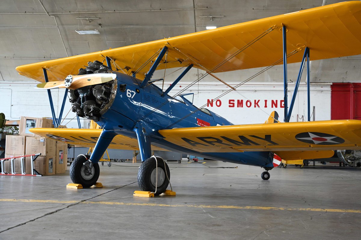 National Museum Of The U.S. Air Force Acquires PT-17 rfr.bz/t6in9ar Order aircraft paint from the aviation paint pros at Casher's Aviation Finishes #cashersaviation <a href="/afmuseum/">National Museum USAF</a> #aviationpaint #aircraftpaint #pt17 #vintageplane #restoredplane #axaltaaviation