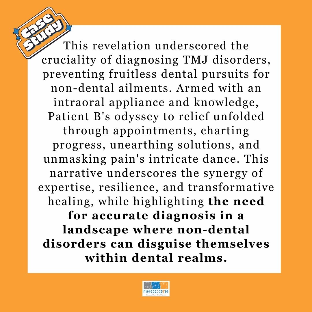 The Agony of Undiagnosed Pain!

Read the full case study on our page facebook.com/groups/2007354…
The link is also provided on our Instagram story.
Still seeking dental solutions for non-dental issues? Your search ends here. 
#facialpain #toothache #tmjd #tmj