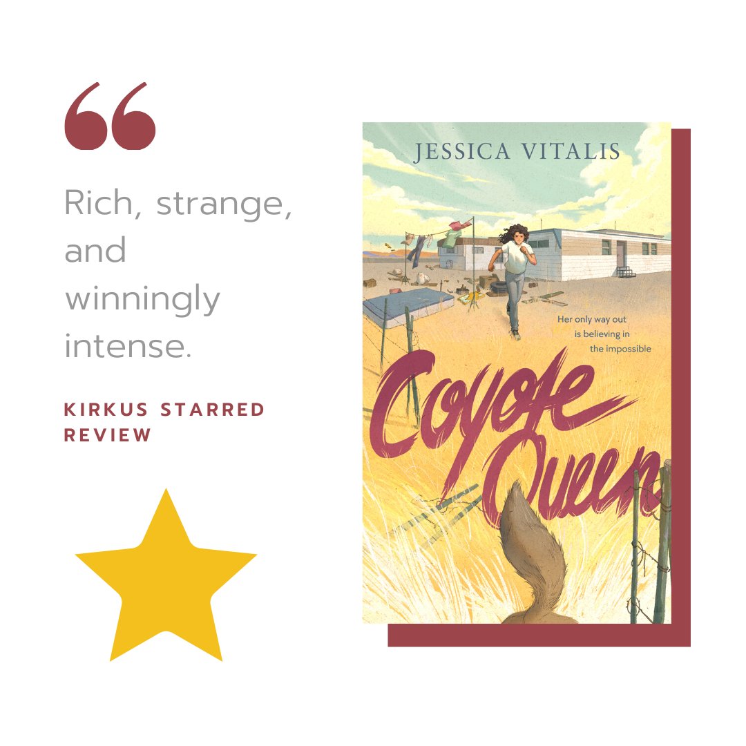 If there were ever a description to make me want to read a book, it would be this one. And Kirkus wrote it about COYOTE QUEEN--in a starred review! (Coming October 10th--preorder campaign link here: twitter.com/jessicavitalis…)