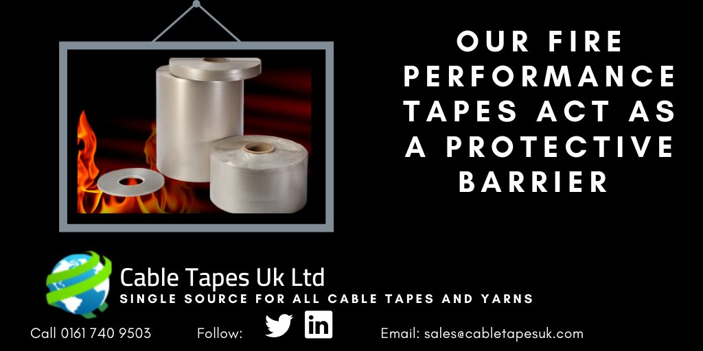 We offer our fire performance tapes in calcined muscovite, phlogopite and synthetic grade 
Contact us for more information 
Click: cabletapesuk.com/Categories/Pro…
Call: +44 (0)161 740 9503 
Email: Sales@cabletapesuk.com 
#fireresistant #wires #manufacturing #cable