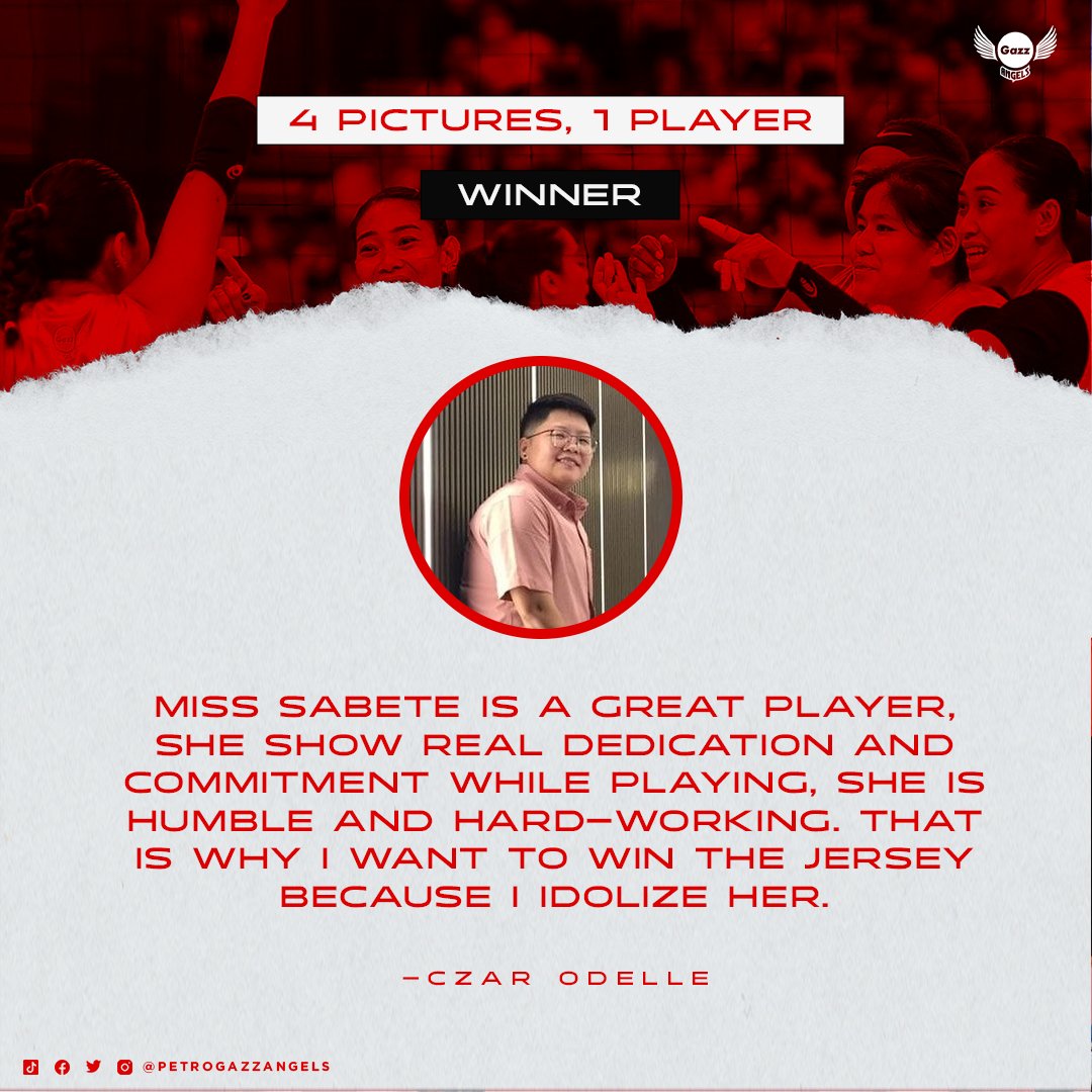 Congratulations, Char Odelle!

You won Jonah Sabete's Signed Petro Gazz jersey! Thank you for sharing, commenting, and supporting the team! #GazzedUp #Refueled2023

See you on the next puzzle! Stay tuned!
Follow Petro Gazz for more gazz updates.