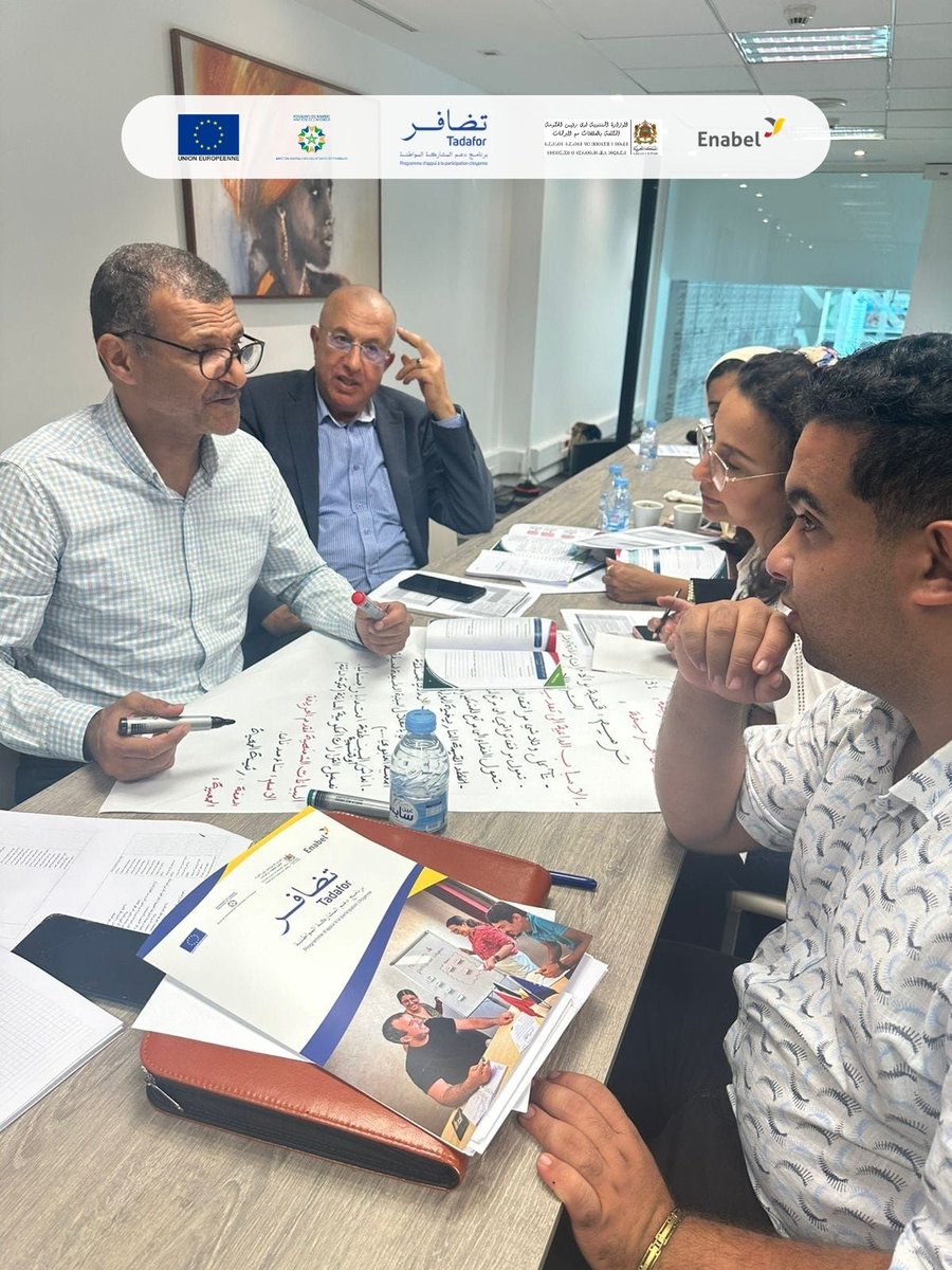 Partenariat 🇲🇦🇪🇺
📝23 membres de la société civile de #CasaSettat ont participé à une #formation sur les #pétitions organisée par le projet #Tadafor 
🎯renforcer la participation de la société civile dans l'élaboration des politiques publiques locales🤝✊
#ActForImpact #MarocUE