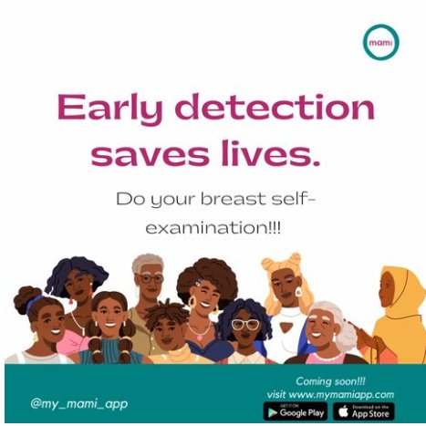 mymamiapp's tweet photo. Have you checked your breasts today? 😉
Watch out for the Mami app - your personal guide to breast health awareness is coming!!! 🥳
#thinkwellness #BreastCancerAwareness #mami #earlydetectionsaveslives #PinkPower https://t.co/nnwipnOQjs