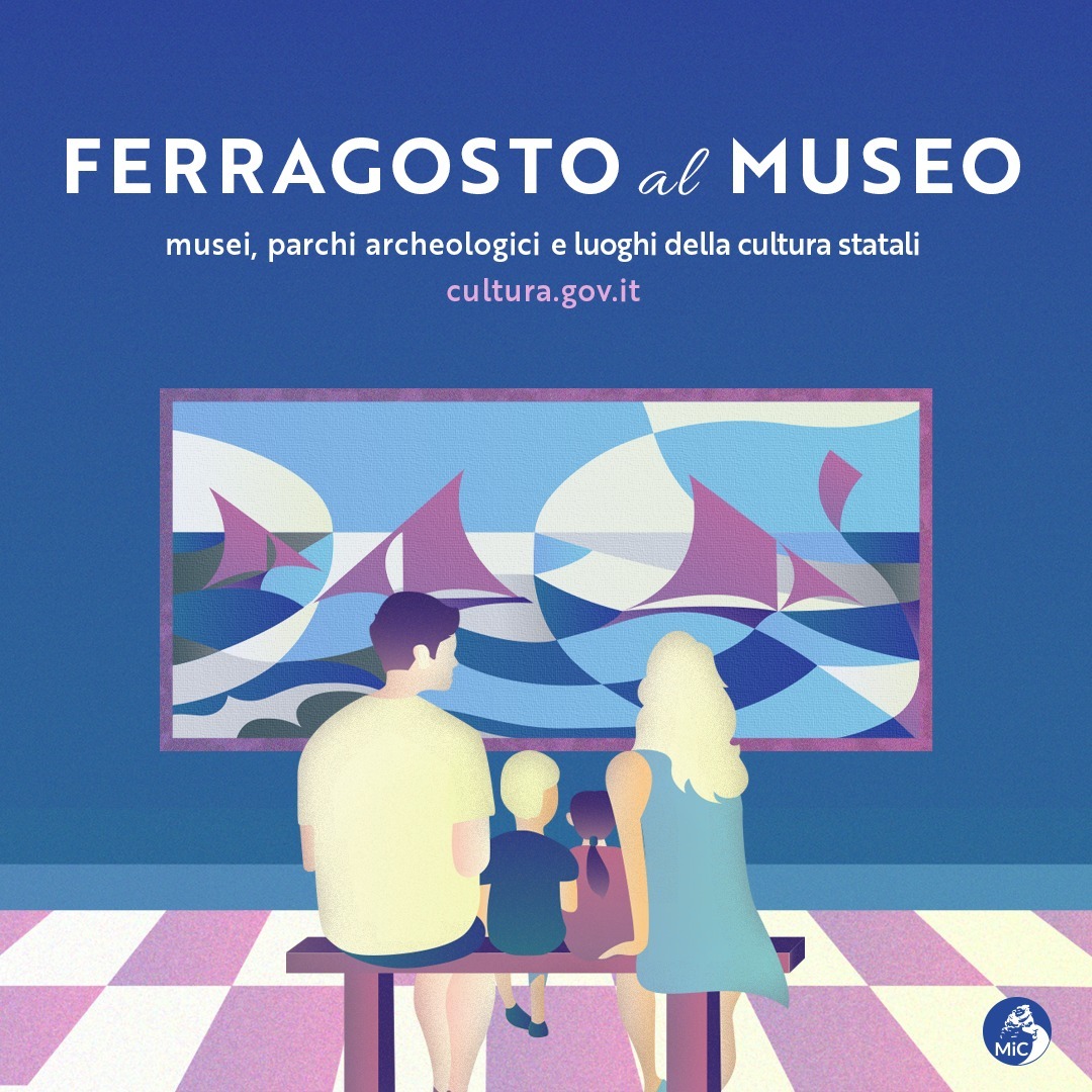 A #Ferragosto tornano i musei aperti: scopri sul sito del <a href="/MiC_Italia/">Ministero della Cultura</a> tutti i luoghi della cultura che rimarranno aperti nel Lazio il 15 agosto, cliccando nella sezione dedicata alla nostra Regione 👉 cultura.gov.it/evento/ferrago…