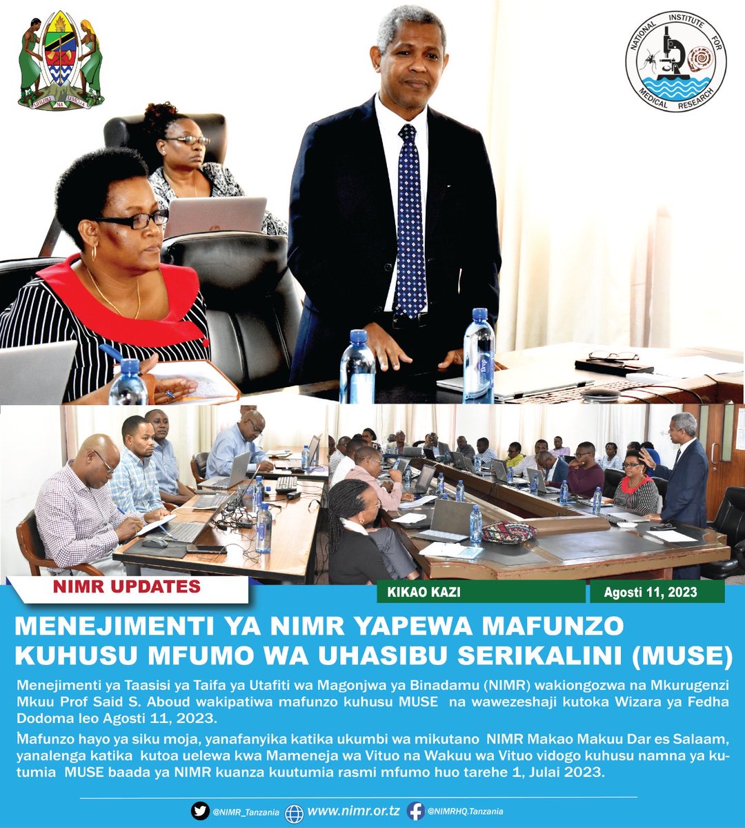 NIMR_Tanzania's tweet photo. https://t.co/6JNFzHRxoA