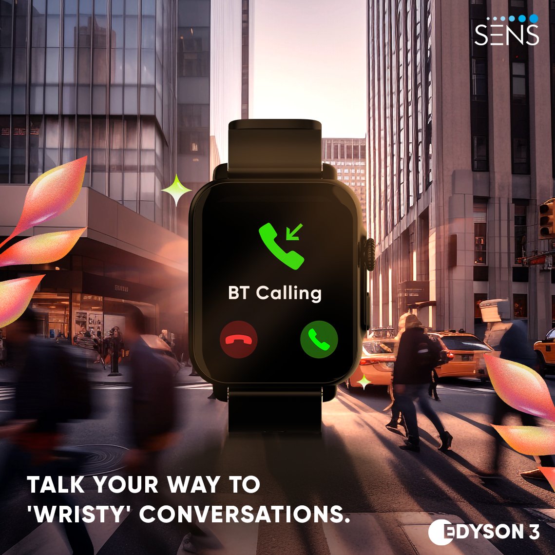 SensWorld_IN's tweet photo. Missed calls? Poor voice quality? Say goodbye to those frustrations!
Upgrade to our Bluetooth-enabled Edyson 3 for only ₹1,125/-

Shop Now on Amazon!

#SENS #LetsMakeSENS #Edyson3 #SmartWatch https://t.co/0EClvuTL9o