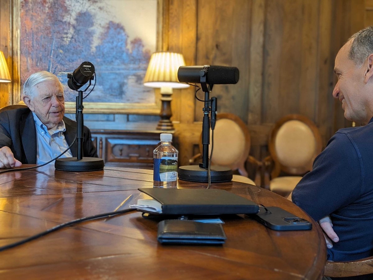 My dear friend &amp; former <a href="/BankofAmerica/">Bank of America</a> CEO Hugh McColl is a once-in-a-generation leader - for the Charlotte community, for the modern banking industry, and for so many he has created opportunities for along the way. Listen to our recent conversation here: apple.co/45lH6sz