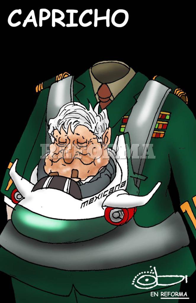 Oootro capricho👇

En el mismo país donde se estrenó un aeropuerto sin vuelos y se echó a andar una refinería que no refina, en Palacio Nacional se presentó ya la aerolínea que no tiene aviones. Ni pilotos. Tampoco tripulaciones. Y mucho menos sentido. Pero al menos ya tiene