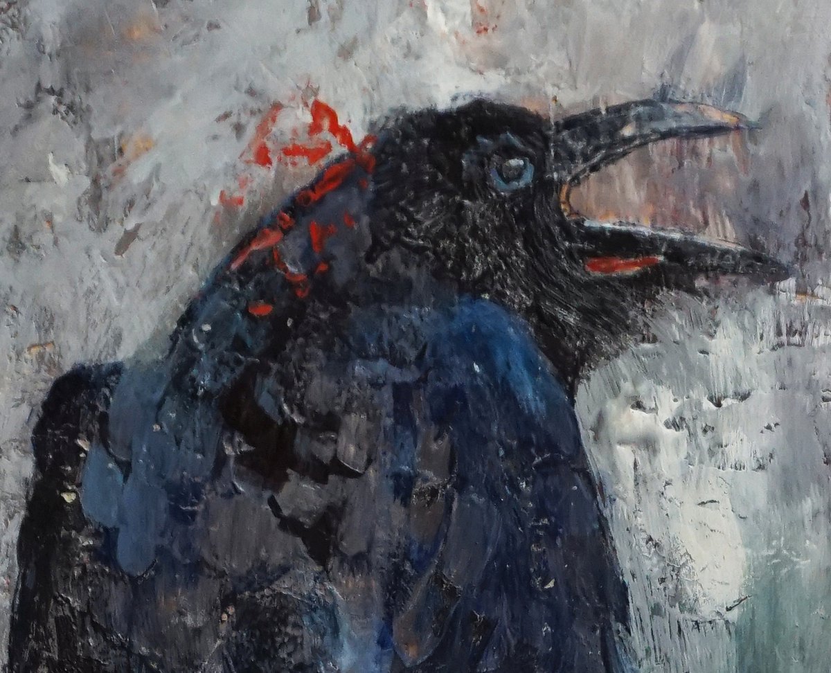 dorastorkart's tweet photo. Dora Stork @dorastorkart
Raven Abstract. Here https://t.co/HAwE00wo04

#Raven  #screaming #bird #inting #closeup #waxpainting #colorful #homedecor #gifts #pillow #unique #AYearForArt #BuyIntoArt
See more #art #prints &amp; on lots of #products Here: https://t.co/2fETMLap4e https://t.co/5sYPipW6Vt