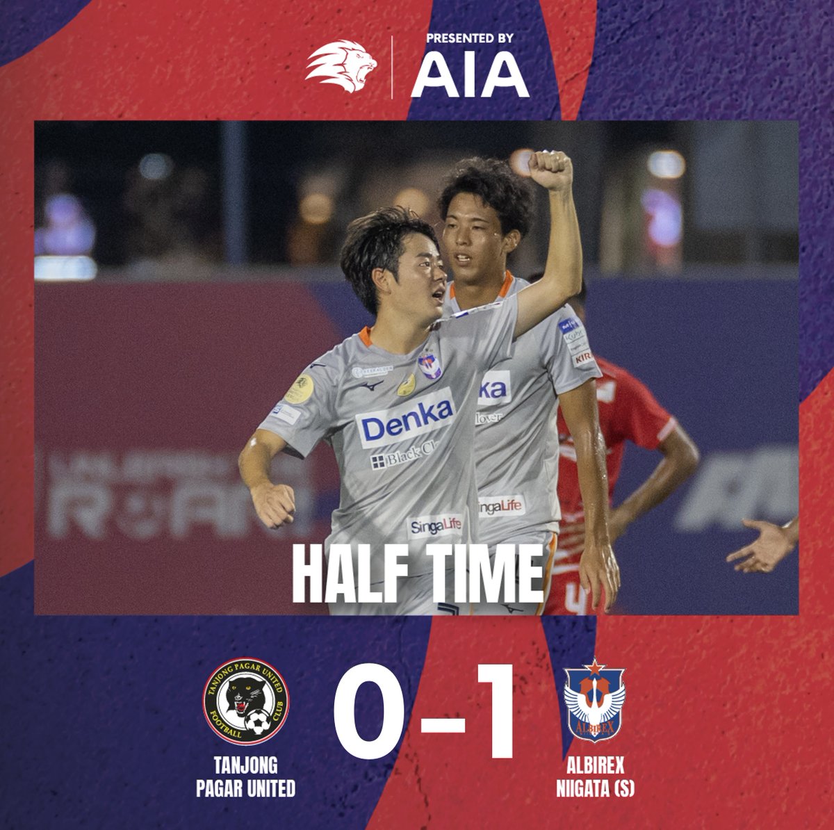 SGPremierLeague's tweet photo. HALF-TIME Tanjong Pagar 0-1 Albirex #SPL
Albirex are 45 minutes away from glory! Can they get the job done in the second-half? #TPUALB
LIVE β‘οΈ YouTube (https://t.co/cGaGNDhjbL), meWATCH (https://t.co/fHQKsnZydU), Singtel Ch 111, StarHub Ch 202 https://t.co/lTG2zwL76M