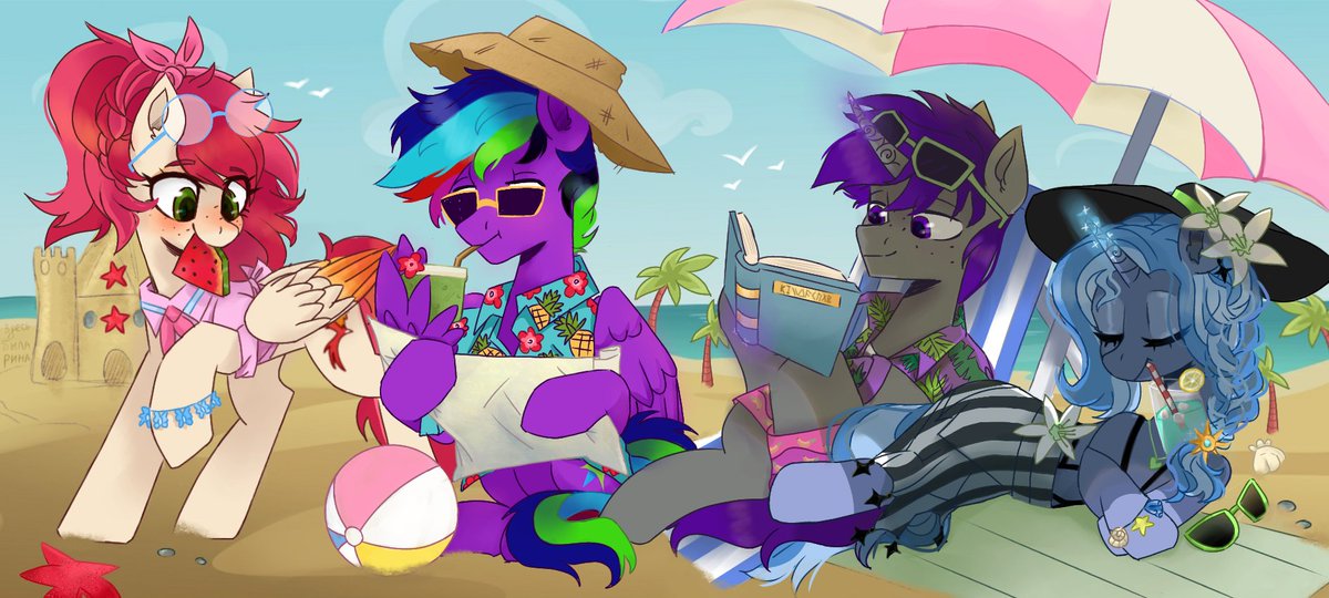 mandarinofil's tweet photo. Тот самый пляжный аниме эпизод: 
#pony #mlp #pony_town #ponytown https://t.co/wclU516llR
