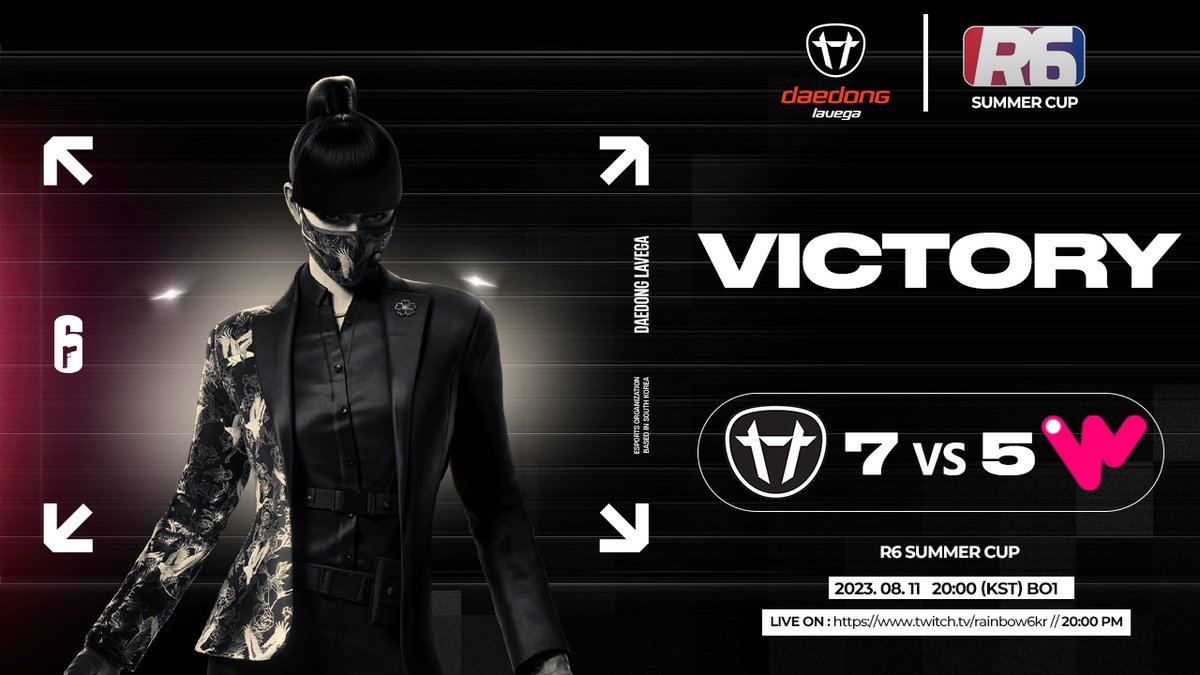 MATCH DAY  

🏆R6 SUMMER CUP DAY - 3  

🆚 WEBL 5:7 WIN!!!!

내일 경기도 기대 해주세요!!! 

#R6 #DLWIN