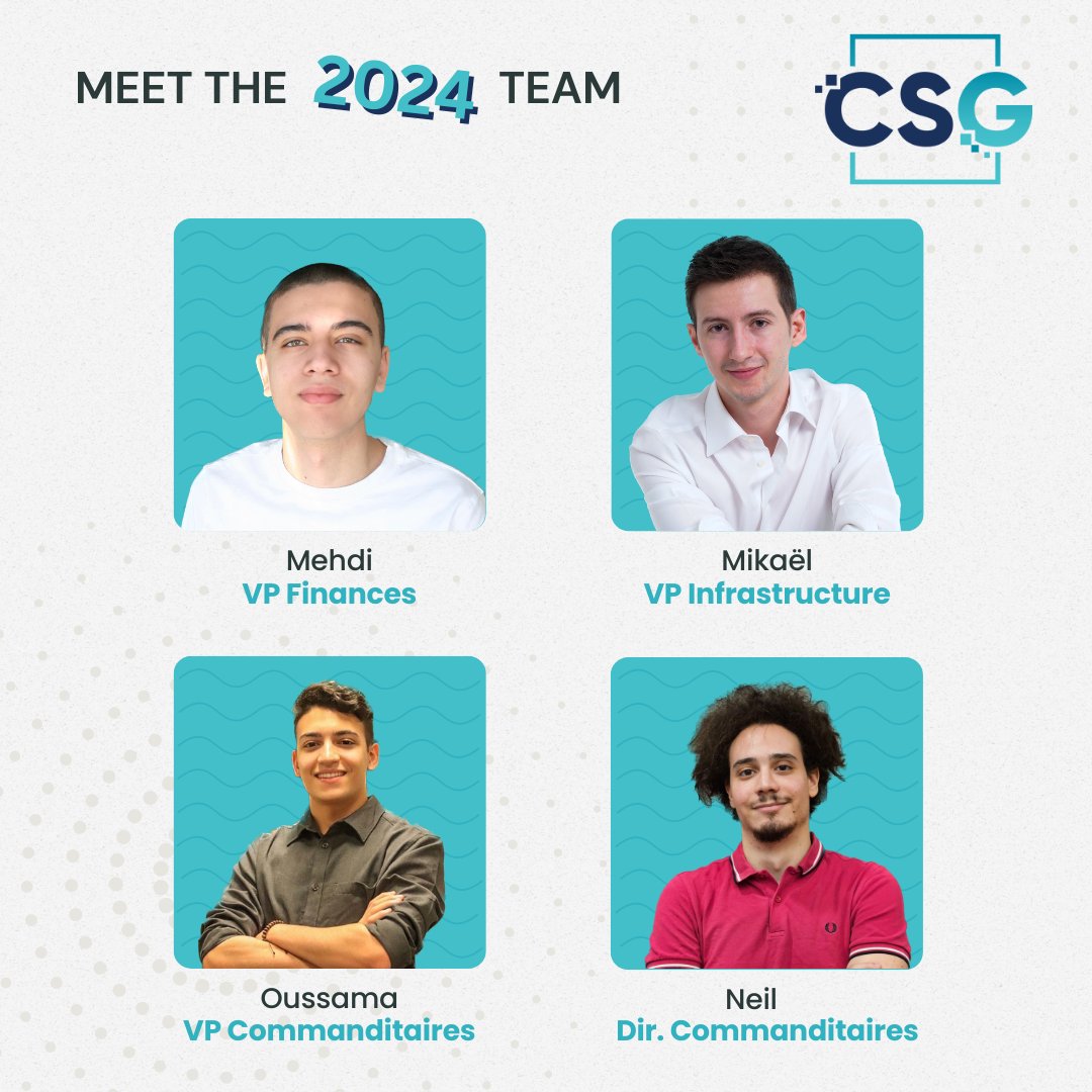 CSGames20xx's tweet photo. 🚀 Rencontrez l'équipe ! Provenant de 5 universités différentes, nous sommes ravis d'être votre comité d'organisation pour les CS Games de 2024.
🚀 Meet the team! Hailing from 5 different universities, we're thrilled to be your organizing committee for the 2024 CS Games. https://t.co/bu1EoHkcOC