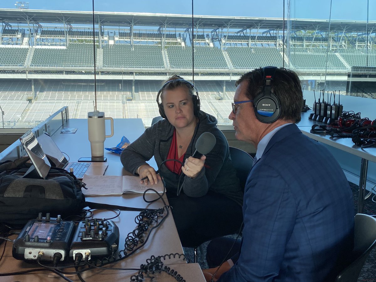 suzielliott's tweet photo. Rounding out todayβs media swing talking @IMS and #BrickyardWeekend w @KellyCrandall w @jdouglas4 on @SiriusXMNASCAR π» ππ« https://t.co/ZUxf8xvTUg