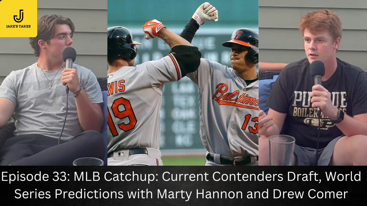 Tune into episode 33. In this episode Jake is joined by his guys Marty Hannon and Drew Comer for a MLB Catch-up Podcast. The episode is now available on Spotify, Apple Podcasts, Google Podcasts, and YouTube.