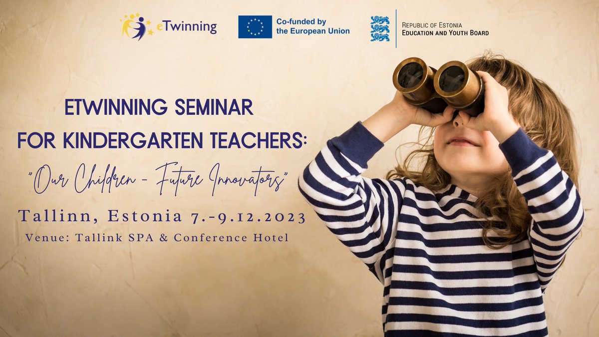 Līdz 1⃣8⃣. septembrim aicina pirmsskolu pedagogus pieteikties dalībai starptautiskā seminārā Igaunijā! 🌍🧑‍💻
etwinning.lv/aicina-pirmssk…