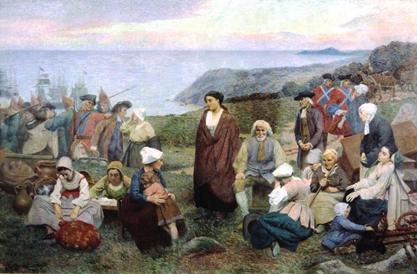 11 août 1755
L’ordonnance de déportation des Acadiens est délivrée. C’est le début du Grand Dérangement. Les soldats britanniques commencent par déporter la population de Fort Beauséjour et ordonnent la destruction des établissements acadiens.