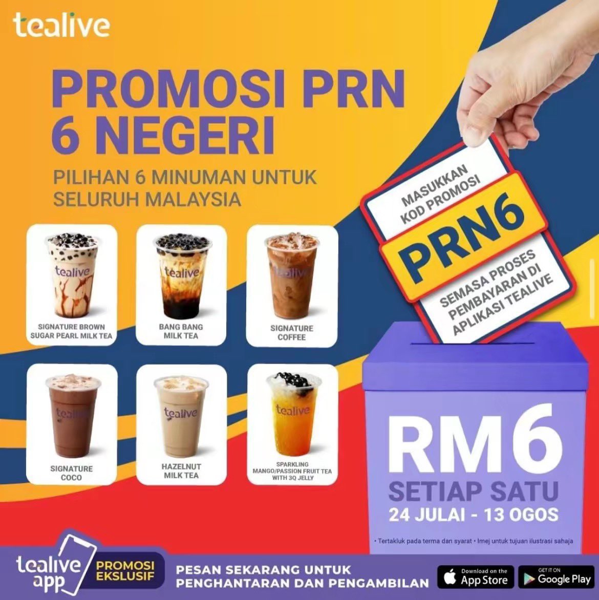 MalayFoodHunter's tweet photo. Promosi sempena PRN 2023.

Jom lepas mengundi kita pergi claim!

Pakat2 Share2😍 https://t.co/oNN8oy5toU