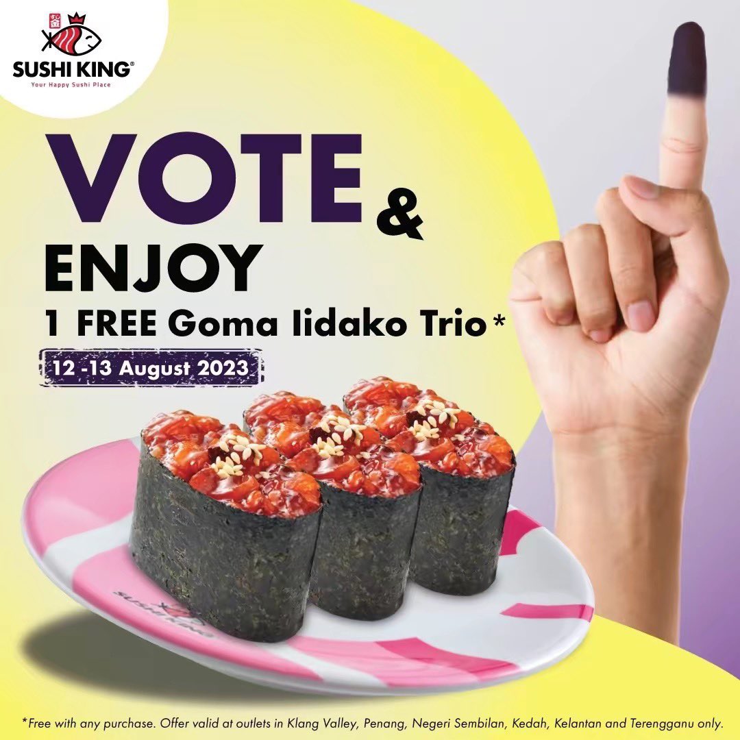 MalayFoodHunter's tweet photo. Promosi sempena PRN 2023.

Jom lepas mengundi kita pergi claim!

Pakat2 Share2😍 https://t.co/oNN8oy5toU