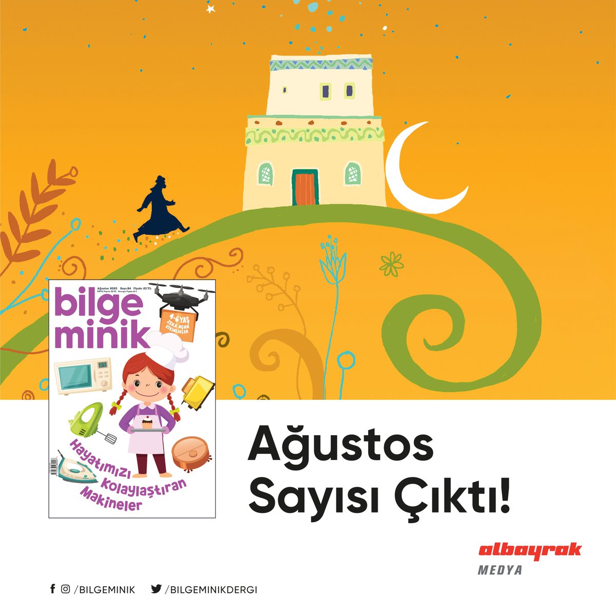 Bilge Minik dergisi ağustos sayısı çıktı.👈😉