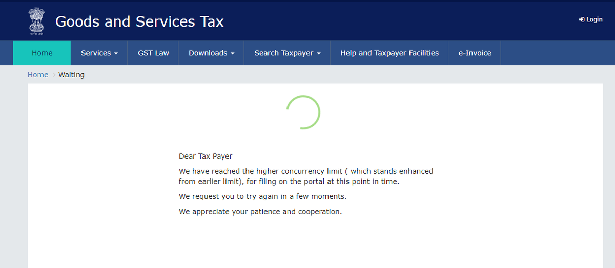 allaboutGST's tweet photo. GST website is not working. Please look in to it. @cbic_india @Infosys_GSTN https://t.co/5vKUjNob4V
