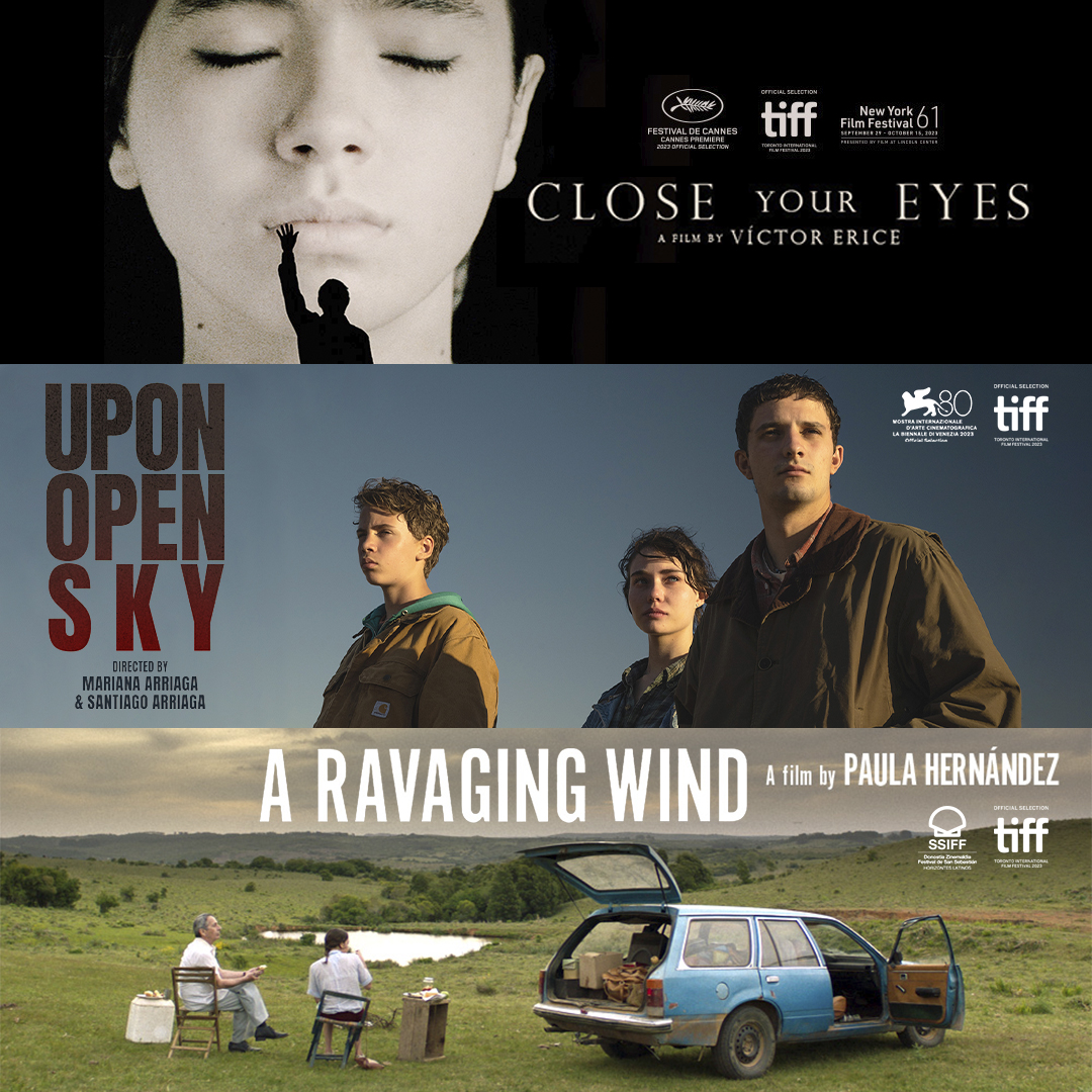 filmfactoryent's tweet photo. Good News! @tiff_net selected 3 Film Factoryโs titles! ๐
ยท #CloseYourEyes directed by Vรญctor Erice (North American Premiere)
ยท #UponOpenSky directed by Mariana Arriaga & Santiago Arriaga (North American Premiere)
ยท #ARavagingWind directed by Paula Hernรกndez (World Premiere) https://t.co/Q2Kk9r9mo1