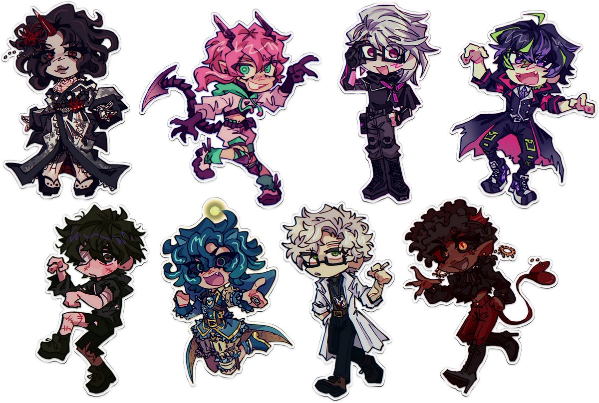 NightL1V3_Group's tweet photo. Thank you to @hankatun0921 for doing amazing chibi art of the first 8 NIGHT L1V3 members!! Go give them a follow for more amazing art! Plus, they also make amazing games!! (Elevator Hitch is my favourite)

-Vulcan https://t.co/IdsR7bLTHF