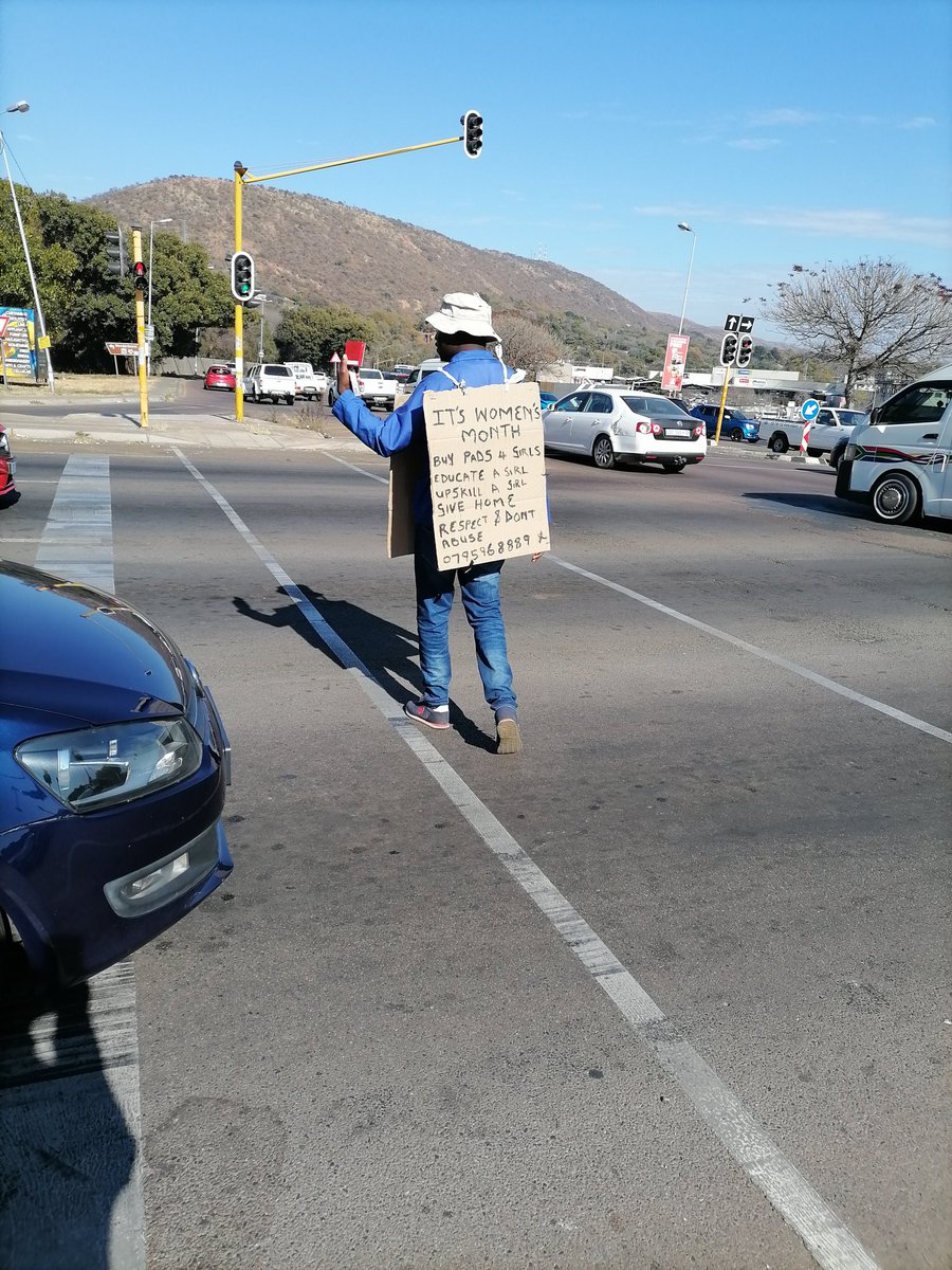 ETshamugero's tweet photo. This guy is advocating for women's rights on the women's months. If you are a women and want free job marketing on the busy street contact him. The initiative began on July 02. Let's go South Africans

Longwe, Nando's, Authur Fraser https://t.co/zEN7XXRxhH