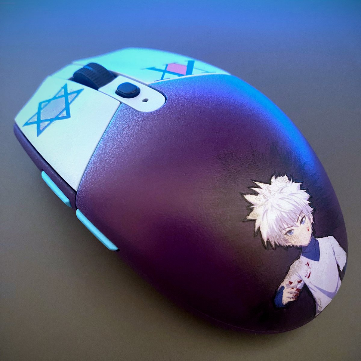 modest_designs_'s tweet photo. Killua Zoldyck / Hunter X Hunter
Logitech G305

#custom #custommouse #customart #custompaint #mousecustom #gaming #mouse #gamingmouse #killua #hunterxhunter #killuazoldyck https://t.co/mz31sCMXp5